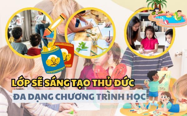 Chương trình học đa dạng của lớp vẽ sáng tạo Thủ Đức