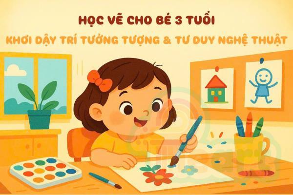 Học Vẽ Cho Bé Từ 3 Tuổi – Khơi Dậy Trí Tưởng Tượng & Tư Duy Nghệ Thuật