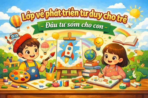 Lớp vẽ phát triển tư duy cho trẻ – Đầu tư sớm cho con