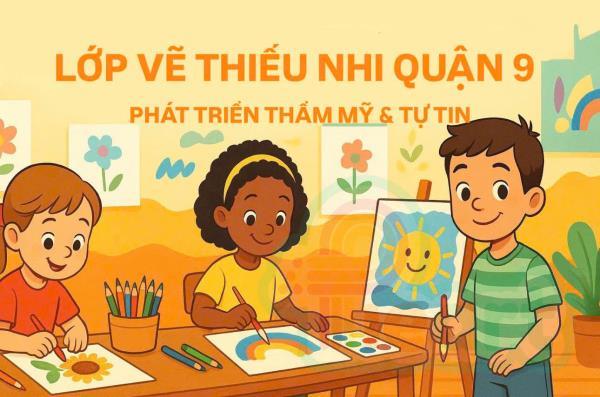 Lớp Vẽ Thiếu Nhi Quận 9 – Phát Triển Thẩm Mỹ & Tự Tin