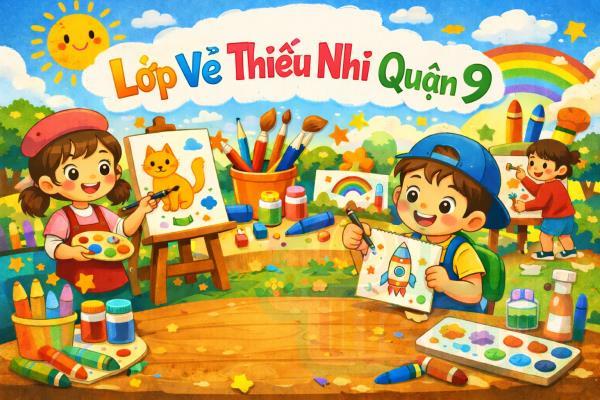 Tuyển sinh lớp vẽ thiếu nhi quận 9 – Tặng buổi học thử miễn phí ngay hôm nay!