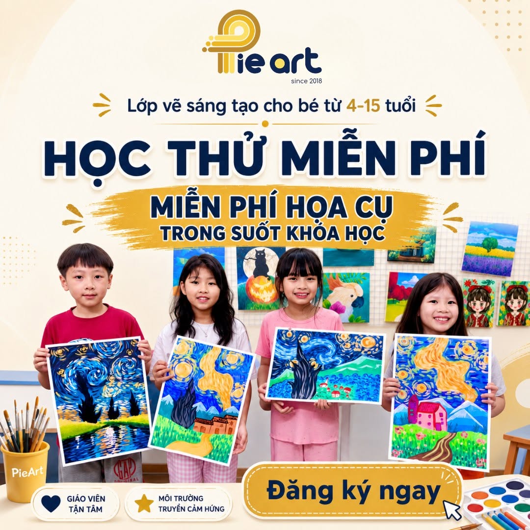 Khóa hè Lớp Vẽ PieArt Khóa hè Lớp Vẽ PieArt